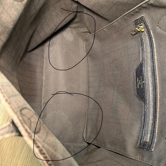 Authentic Louis Vuitton Monogram Mini Lin Neverfull Chocolate Brown Bag - Picture 16 of 17